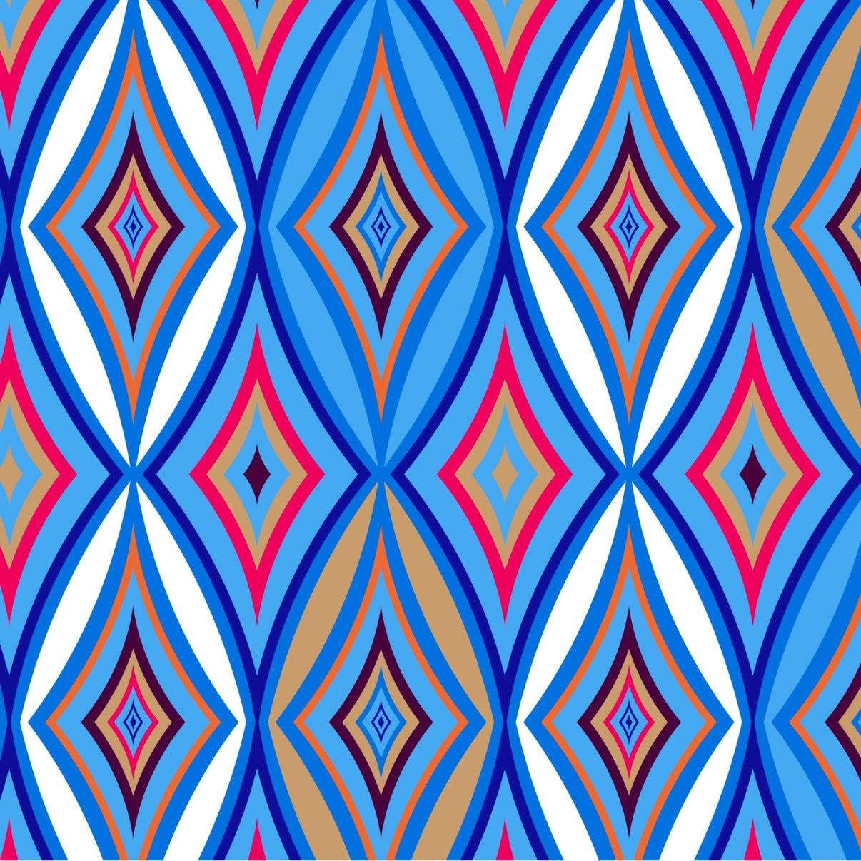 IBKÜL - Romina Print Short Sleeve Godet Dress – 69931 - Color: Blue Multi