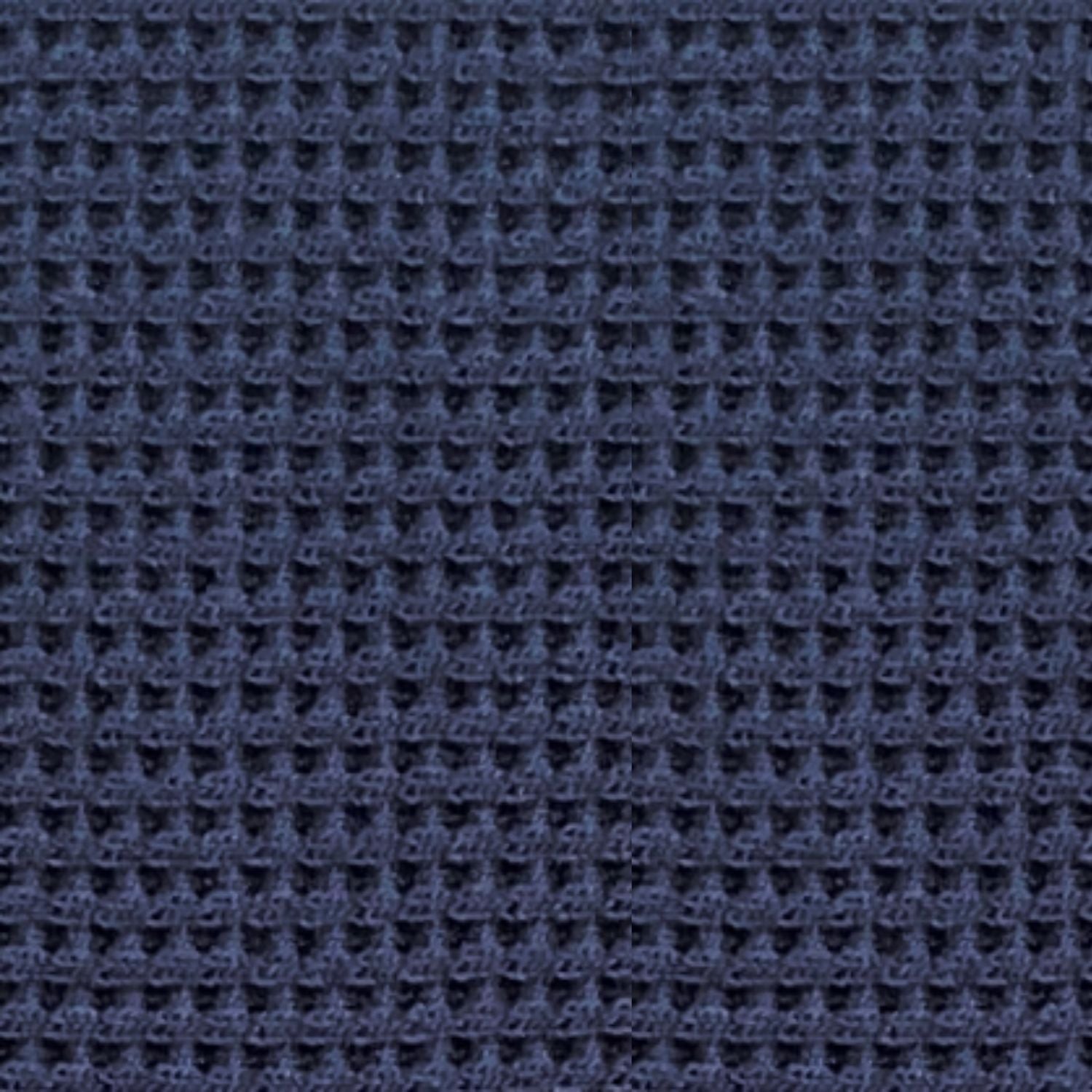 IBKÜL - Waffle Knit 1/4 Snap Mock Neck Top - Color: Classic Navy Heather