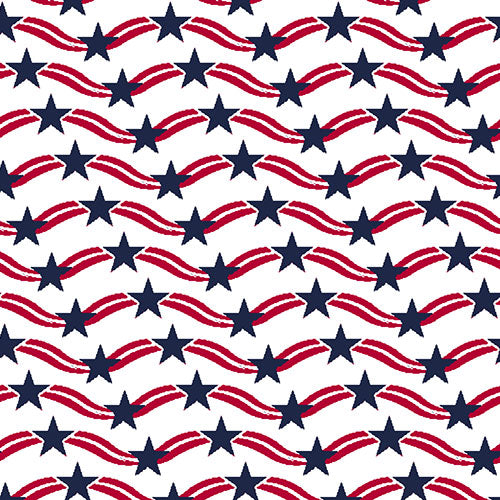 IBKÜL - Youth Waving Stars & Stripes Print Short Sleeve Polo - 94145B - Color: Red/White