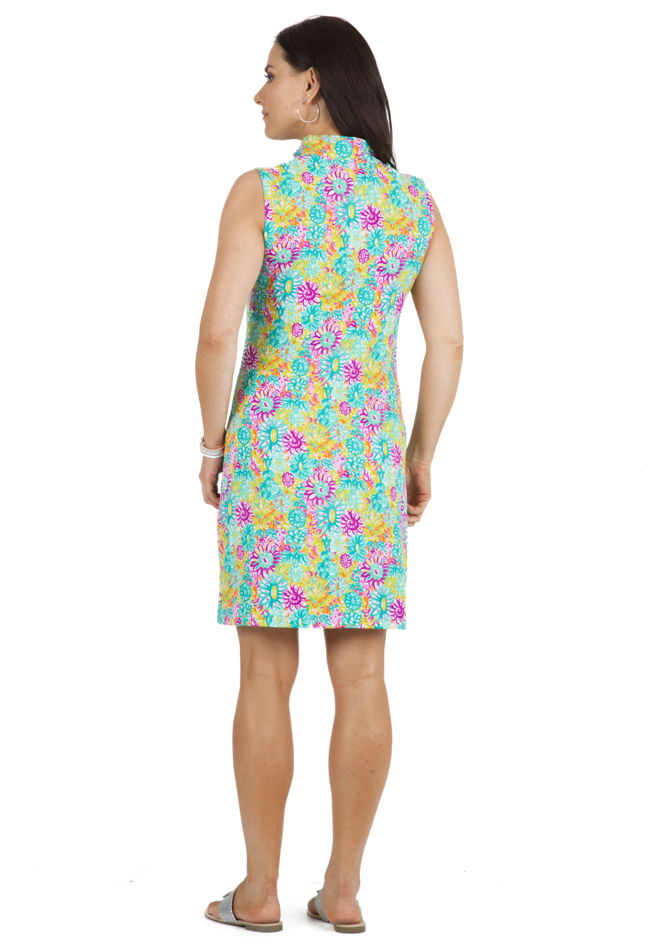 Lilli Print Sleeveless Mock Dress – 58488