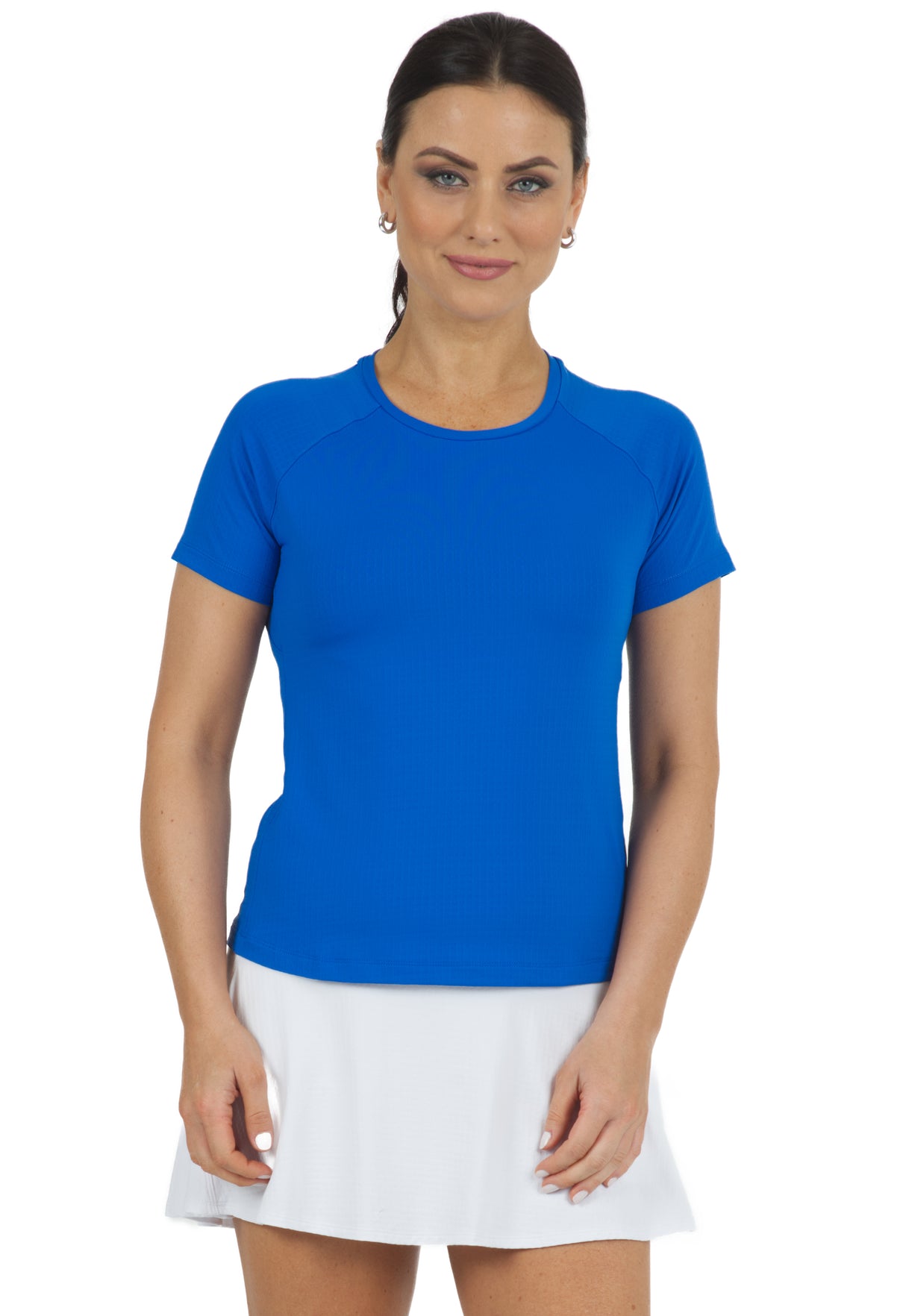 IBKÜL - Solid Short Sleeve Crew Neck - 85000 - Color: Blue