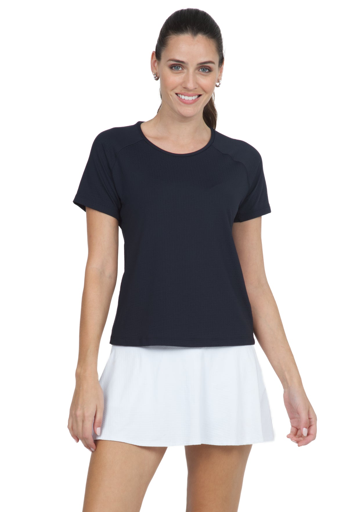 IBKÜL - Solid Short Sleeve Crew Neck - 85000 - Color: Black